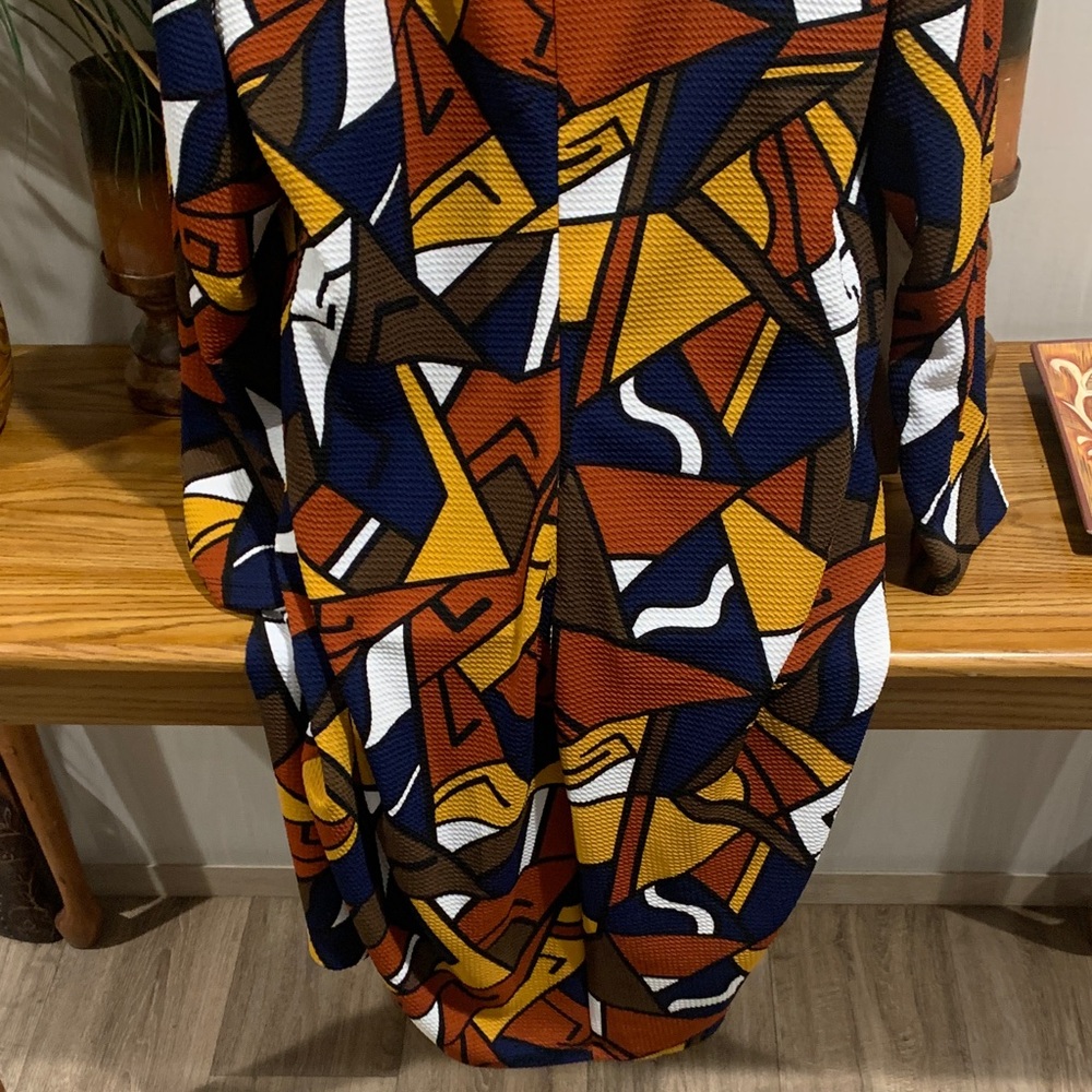 Geometric Patterned Dress - Multicolor - Picture 11 of 14